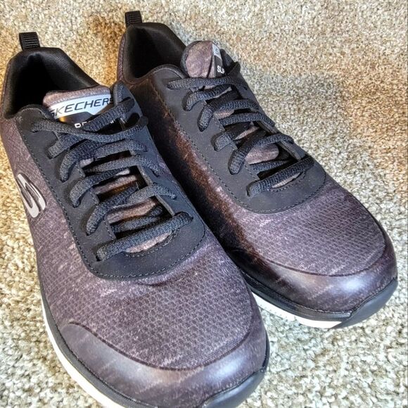 Skechers  Women's Size 10  Black White Comfort Flex Slip Resistant Pro EH NEW - Picture 7 of 8